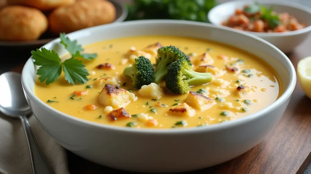 broccoli cauliflower cheese soup