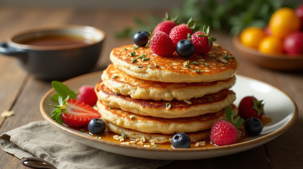 How to Make Oatmeal Flour Pancakes
