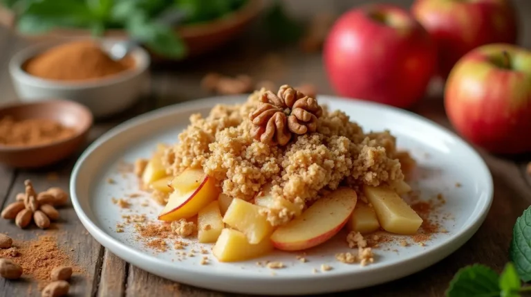 diabetic apple crisp