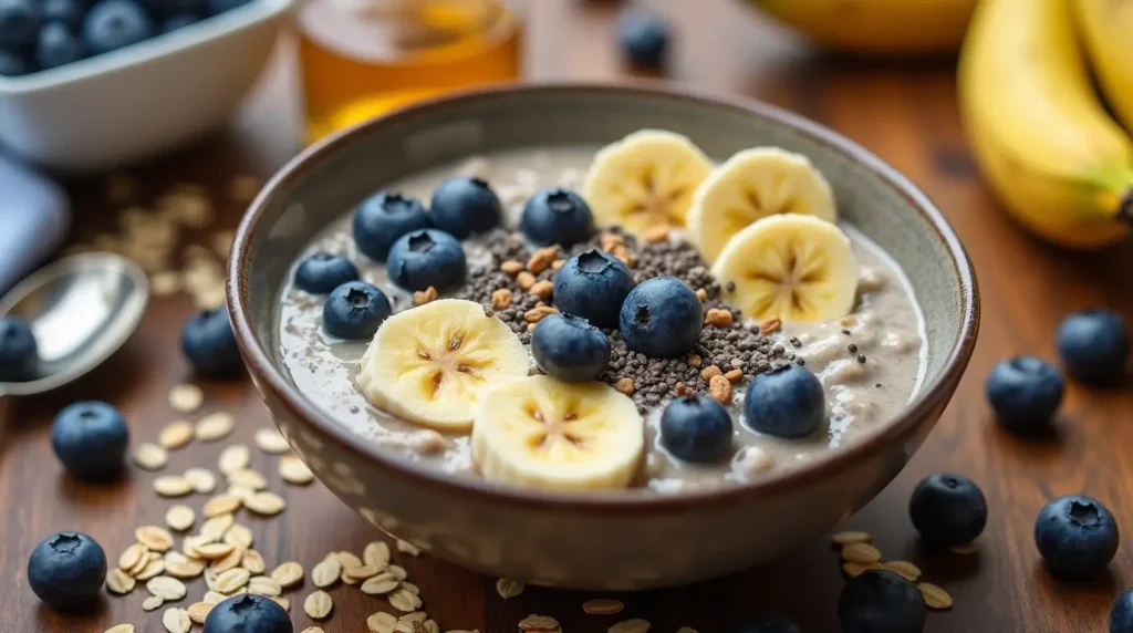 Blueberry Banana Overnight Oats