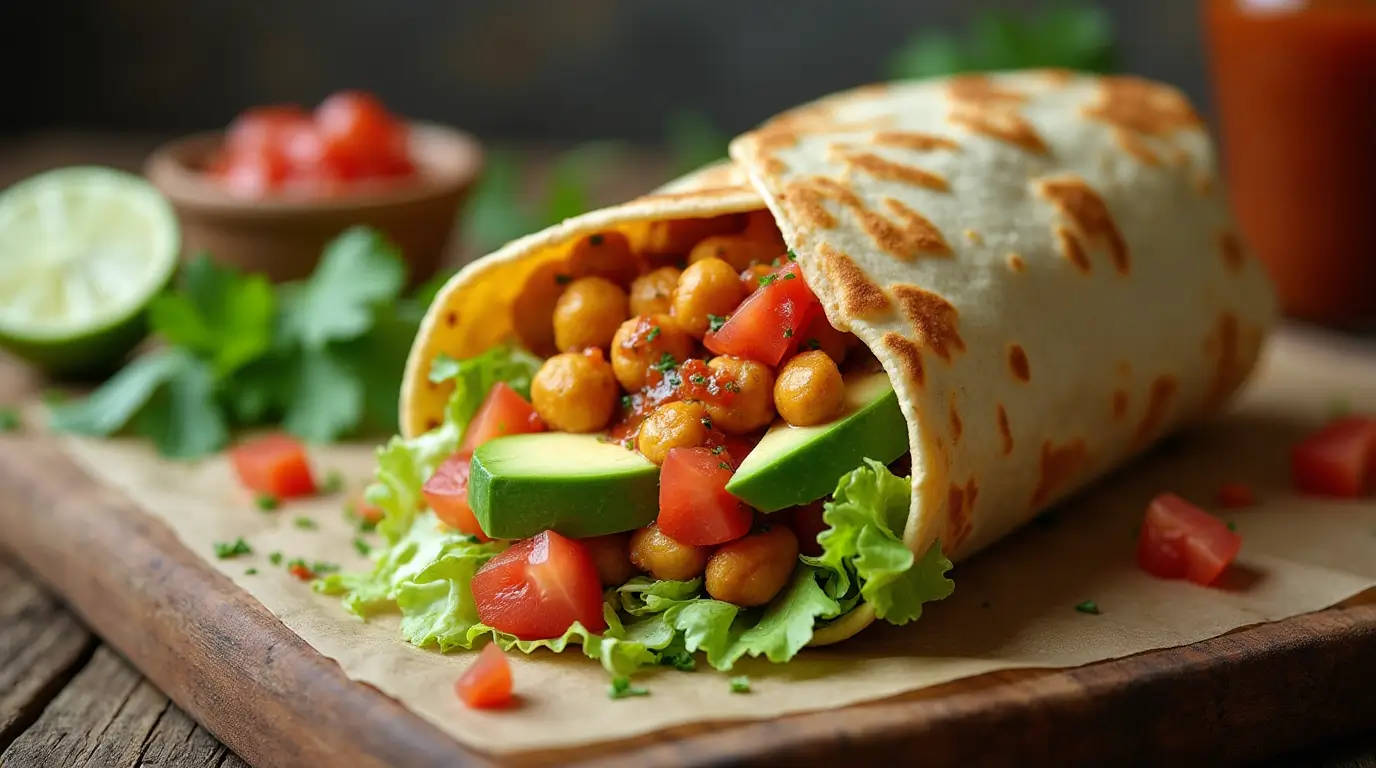 chickpea burrito