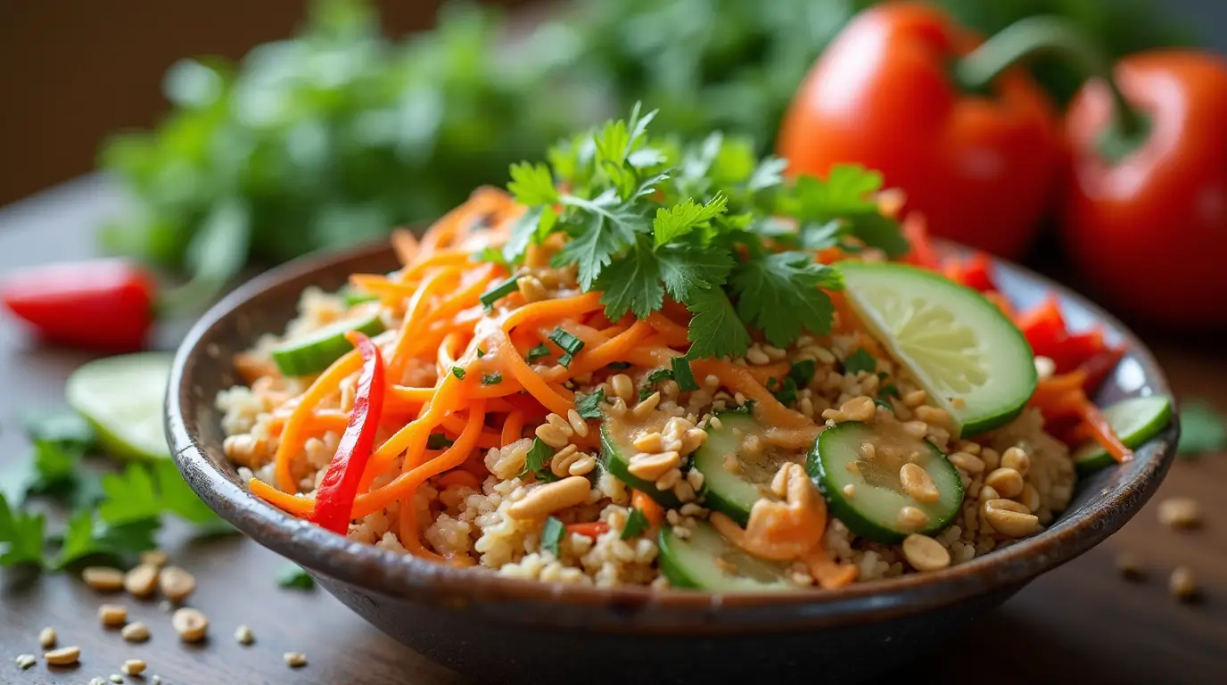 thai peanut bowl