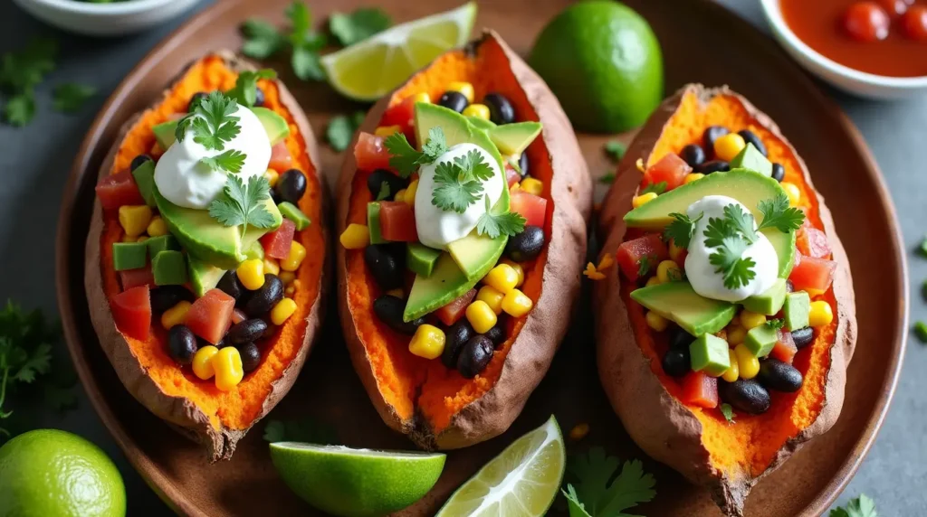 taco stuffed sweet potatoes