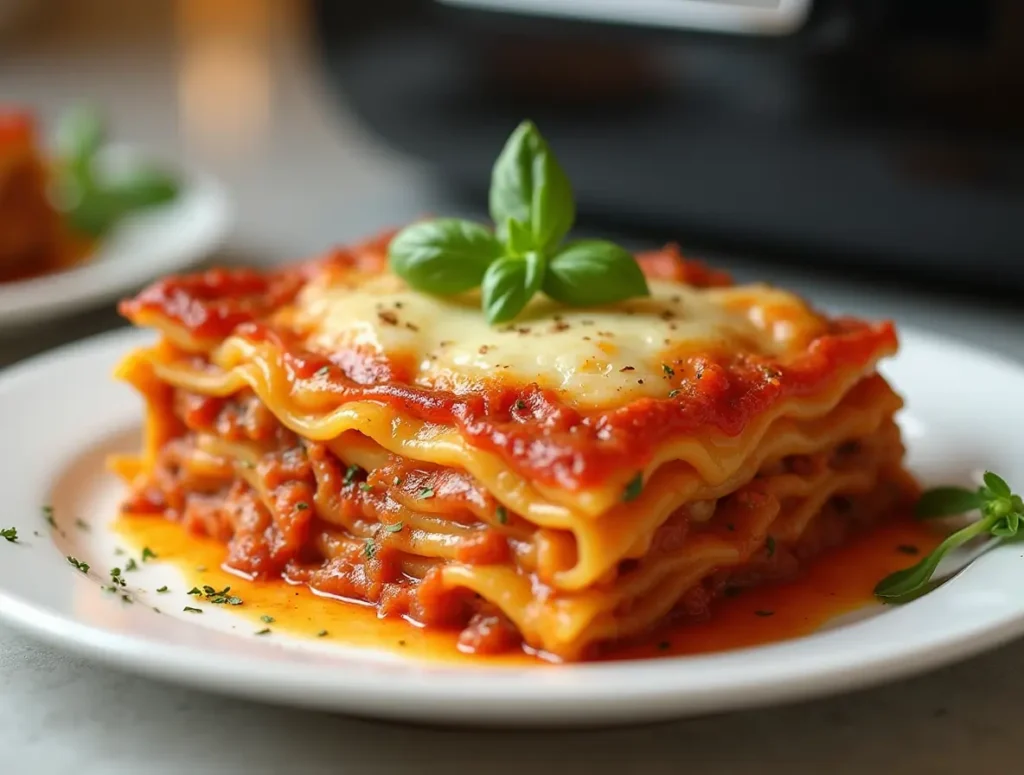 air fryer lasagna