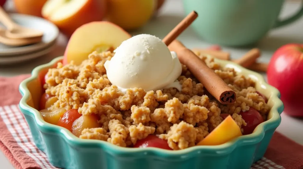 frozen apple crisp