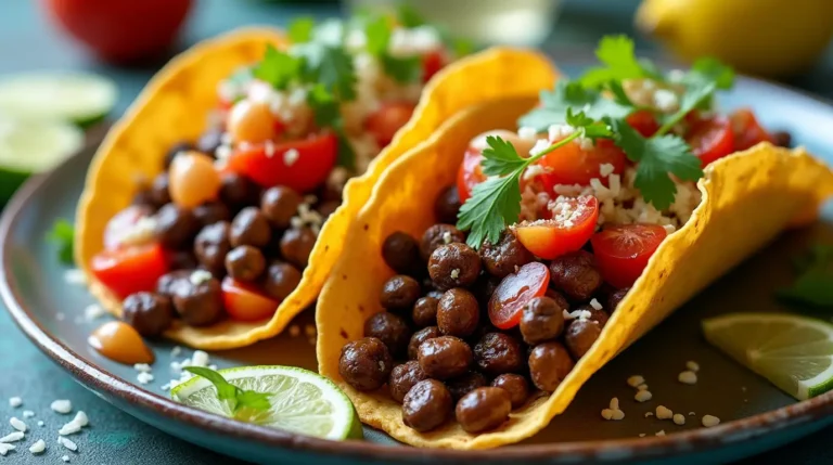 Baked Black Bean Tacos